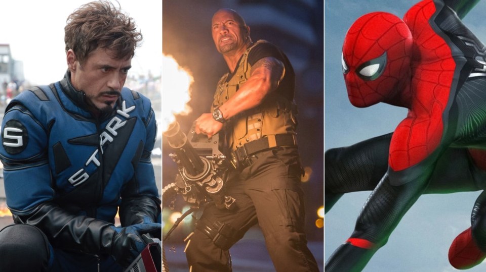 Iron Man 2, Rychle a zběsile 7 a Spider-Man: Daleko od domova